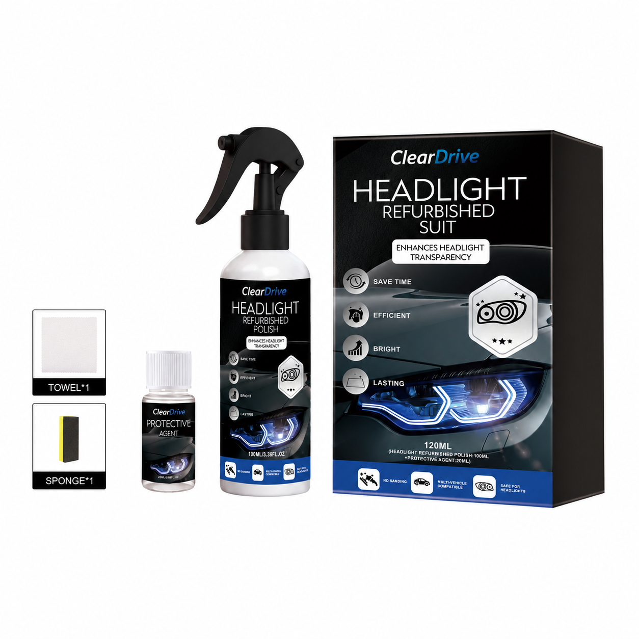 ClearDrive™ Headlight Restoration Kit - ShopSimple